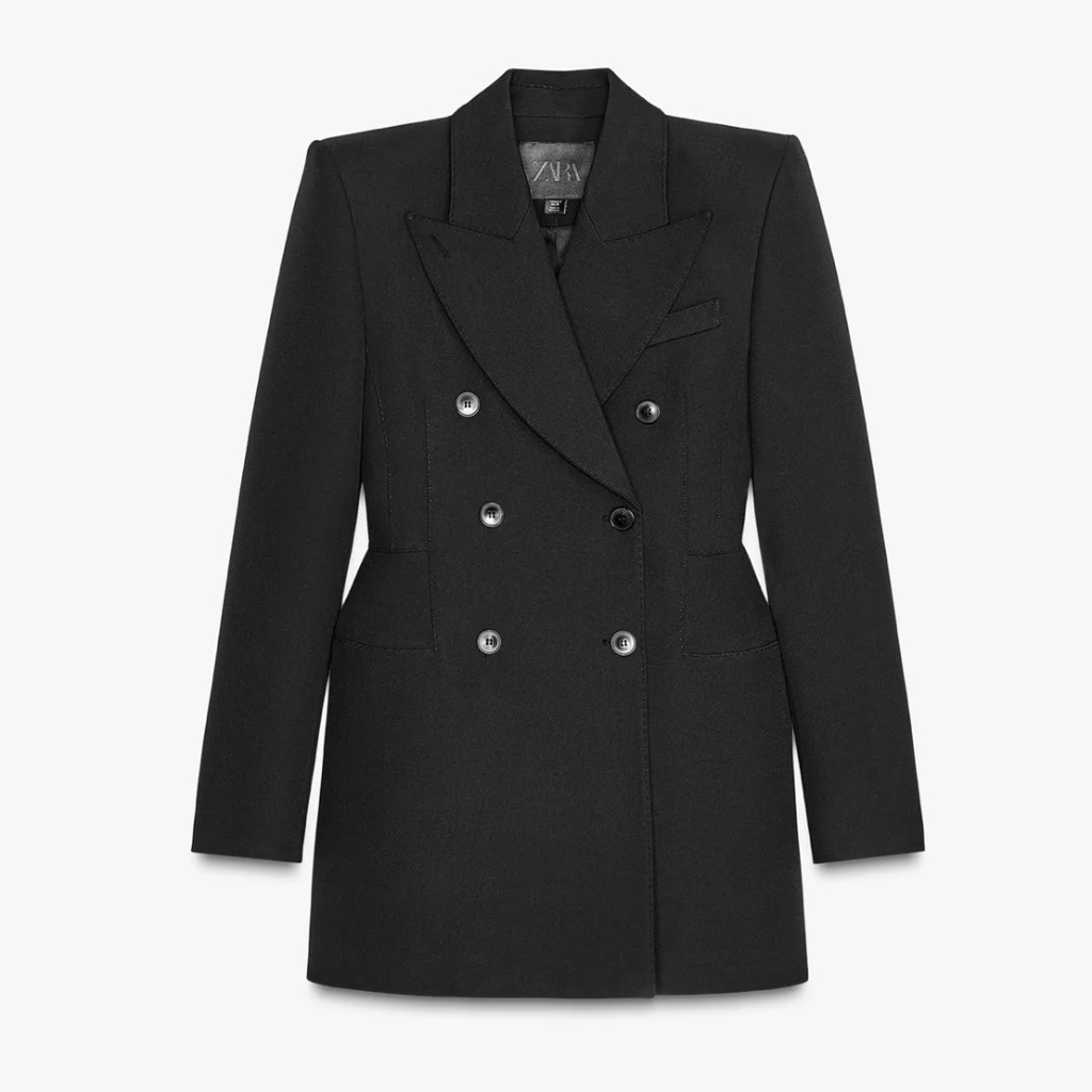 Zara Women’s Double Breasted Blazer Dress